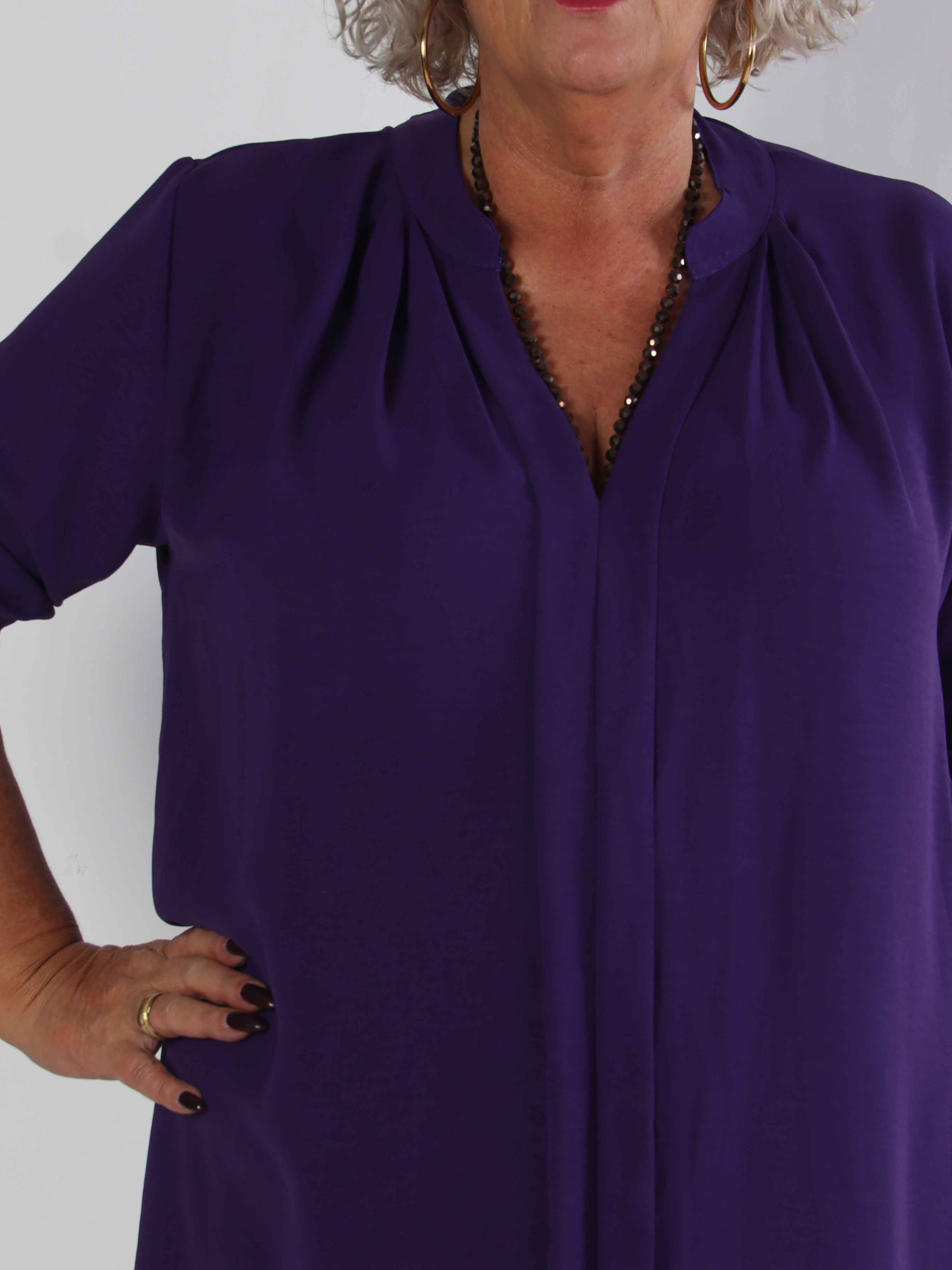 Teresa - Plus size tunika med opsmøg